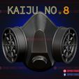 Kaiju_no_8_cosplay_mask_3d_print_model_00.jpg Kaiju No 8 Mask - Monster #8 - Anime Cosplay Protective Mask