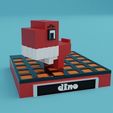 dino-1.jpg Minecraft dinosaur model | STL file for 3D printing
