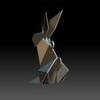 rabbit2.jpg Fichier OBJ Pendentif Lapin Origami・Plan pour imprimante 3D à télécharger