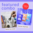 doctor-keychain-combo.png Pen Holder and Keychain combo