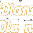 DIANE-COTES.jpg Diane, luminous first name leds