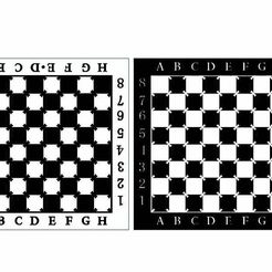Echiquier.jpg Free DXF file Chess Board lasercut・Design to download and 3D print