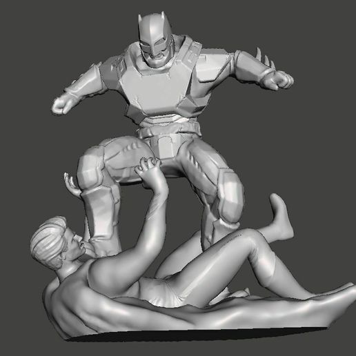 BATMAN VS SUPERMAN FIGHT ,ORIGINAL MODEL - 3D model önizlemesi