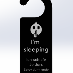 Je dors.PNG "I'm sleeping" sign