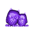 3owls1_fullHollow_7_rep2.stl Cuddling Owls