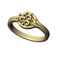 Split-shank-Diamond-4-cluser-band-size6-7-8-06.jpg Fichier STL Bague à tige fendue 3mm diamants cluster tailles US 6 7 8 Modèle d'impression 3D・Idée pour impression 3D à télécharger