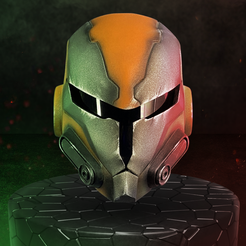 1.png Fichier OBJ Printable Mandalorian Helmet Z・Design pour imprimante 3D à télécharger