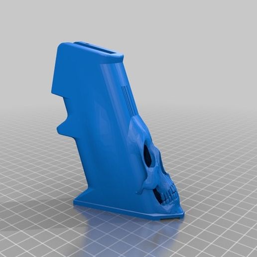 AR 15 Skull handle 3D model