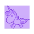 unicorni5.stl Unicorn glow in the dark sticker
