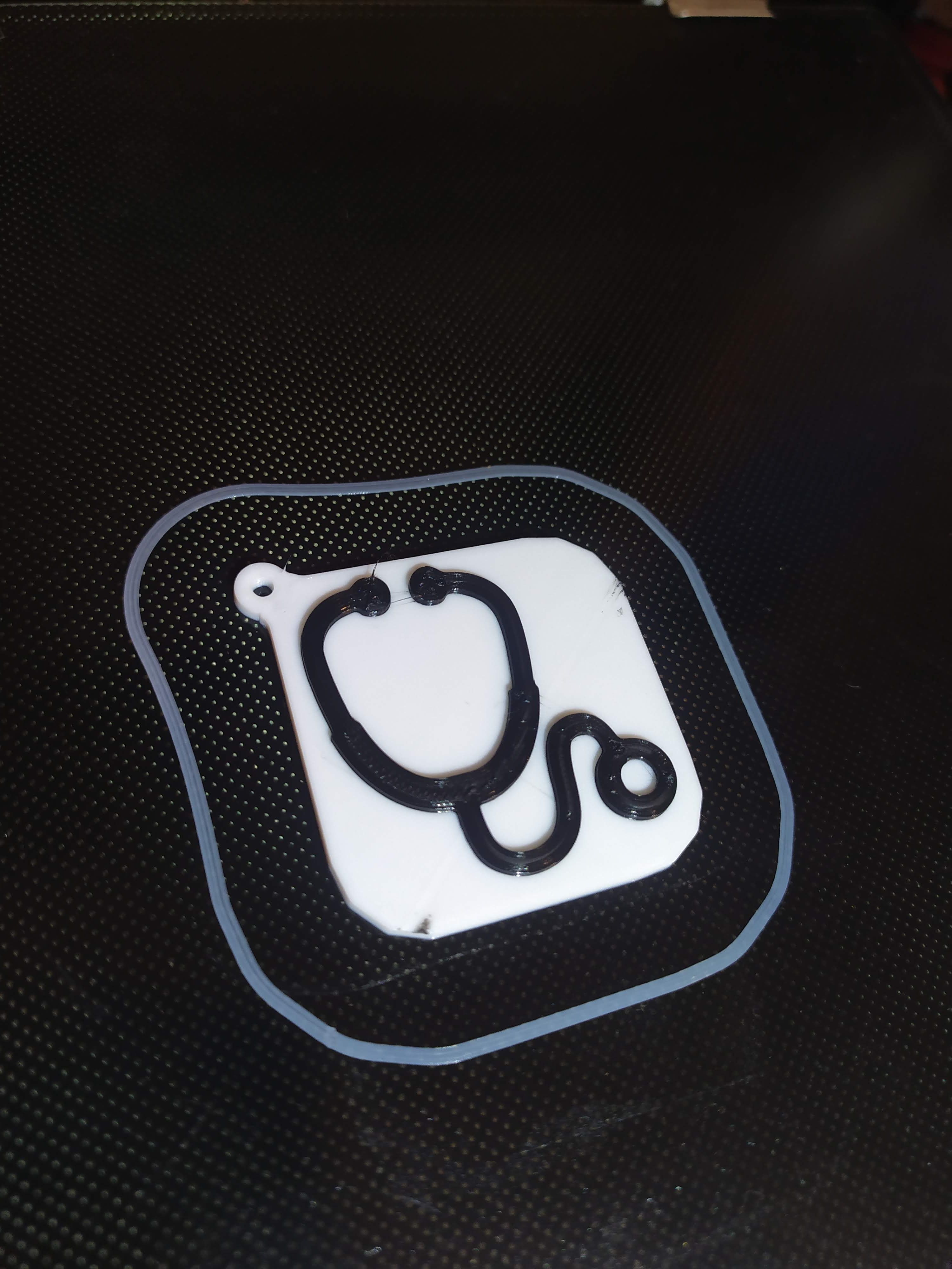 STL file Medical Stethoscope Keychain・Model to download and 3D print・Cults