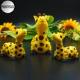 k.jpg GIRAFFA PICCOLISSIMA E CARINA IN LAMIERA FLESSIBILE