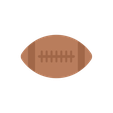 Untitled.png Oval Sports Ball 3 Clay Cutter - American Football- Rugby - Jewelry Earring STL Digital File Download- 10 sizes and 2 Cutter Versions