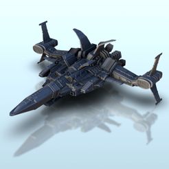1.jpg STL file Sabazios spaceship 7 - Battleship Vehicle SF Science-Fiction・3D printer design to download