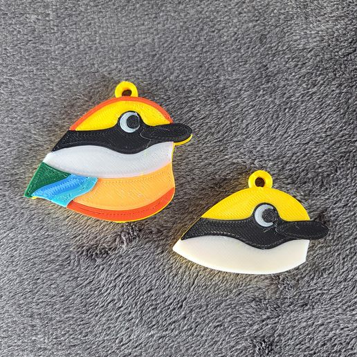 MULTI COLOR-PITTA KEY RING 3D model