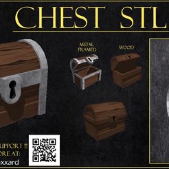 Chest-all.jpg Free STL file Medieval fantasy chest・3D printing template to download
