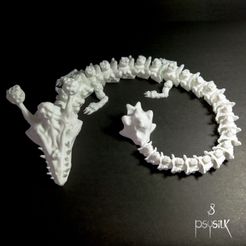 hammer-dragon.jpg STL file articulated Hammer Dragon - mythological creature・3D printer model to download