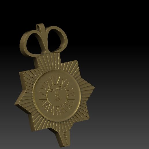 Sol Invictus, Sun Pendant 3D model