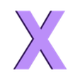 X.stl Alphabet in uppercase, Uppercase alphabet, Großbuchstaben, Alfabeto en mayúsculas