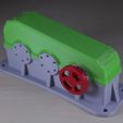 fbfe7d19c70e897e26c31f40a548fea4_display_large.JPG Free STL file Industrial Spur Gearbox / Gear Reducer (Cutaway version)・3D printable object to download