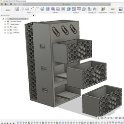 4.PNG Free 3D file #organizedfusion Bee themed Desk organizer #fusion360challenge・3D printing template to download