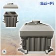 2.jpg Futuristic spacecraft garage with removable door (12) - Future Sci-Fi SF Post apocalyptic Tabletop Scifi Wargaming Planetary exploration RPG Terrain