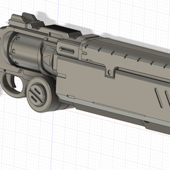 Whole.png 3D file Vash's Pistol from Trigun Stampede・3D print object to download