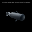 New-Project-2021-08-29T191501.142.png WWII Bomb Fuel /Gas Tank - For custom diecast / RC / Model kit