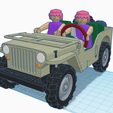 0001.png Jeep Willys ( playmobil compatible ) Unique