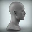 300.84.jpg 8 Male Head Sculpt 01 3D model Low-poly 3D model