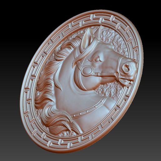 HorseHead4.jpg STL-Datei Pferdekopf-Anhänger kostenlos・Design für 3D-Drucker zum herunterladen, stlfilesfree