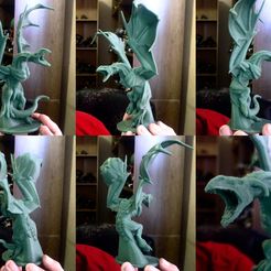 WyvernCleaned.jpg Free STL file Great Wyvern Statue・3D printing template to download