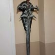 Frostmourne_wall_mount1_low.jpg Free STL file Frostmourne Wall Mount・3D printer model to download
