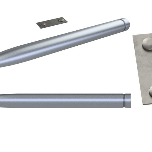 Blade Stake and Holster Detail 3D model