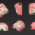 anya_01.jpg STL file Spy x Family Keycaps - Mechanical Keyboard・3D printer design to download