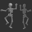 skeleton_views.jpg Printable STL file of a Halloween skeleton refrigerator magnet