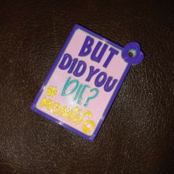 20230420_082018.jpg Free STL file FUNNY MOM MOMLIFE KEYTAG - BUT DID YOU DIE?・3D printing design to download