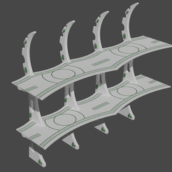 1.png STL file Eldar 2 levels bridge・Template to download and 3D print