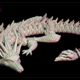 Furry-Dragon1.png Articulated Dragon - Furry Dragon - Print in place/No Supports