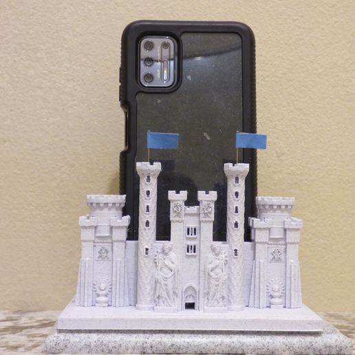 cast2.jpg PRINTABLE ROMAN CASTLE - SMARTPHONE STAND CELL PHONE HOLDER WITH GEM HOLDING URNS