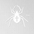 Spider4-2.jpg 7 Spider Silhouettes, Arachnid Outlines, Orb Weaver, Hourglass Spider, Stencils