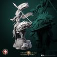 Katharina_on_a_cat_V1.jpg 'Order of the Golden Fury' January 2023 Release 25 STL's miniatures pre-supported