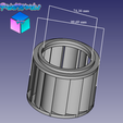 Diseño.png Motorcycle conical filter cover with reinforced upper base