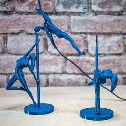 IMG_8116.jpg 3D file Statues of Pole Dancers (pen holders)・3D printable design to download