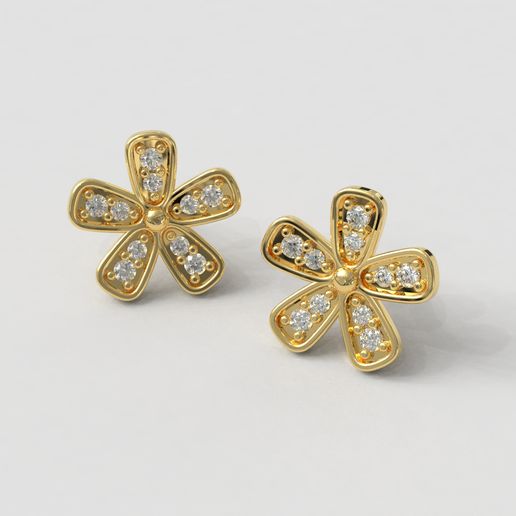 Project-0218-Earrings-A.jpg Pendientes Flor Diamante