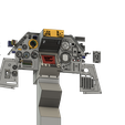 VUE-D-ENSEMBLE.png Part. Left front panel PCA Cockpit Mirage 2000c 1/1 scale for Flight Simulator