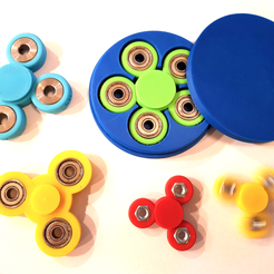 Capture d’écran 2017-06-01 à 10.07.49.png Бесплатный STL файл Customizable fidget spinner with text and perfect storage box・Модель 3D-принтера для скачивания
