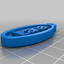 keychain_20141220-12199-3auuqy-0.png Fichier STL gratuit Porte-clés Lana・Objet pour imprimante 3D à télécharger, KrazyJim