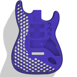 blue.png Hexagon Style Stratocaster Fender Body