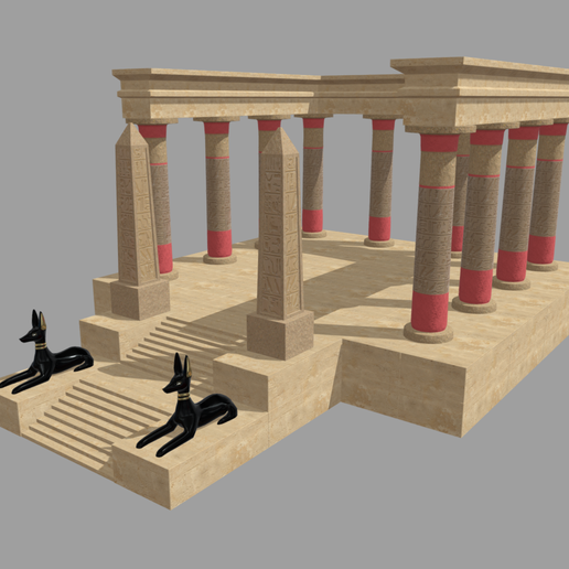 Low_Poly_Egyptian_Temple_01_Render_01.png 埃及神庙低聚 // 设计 01