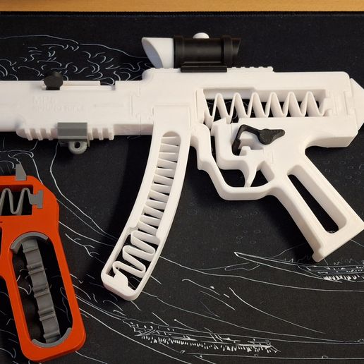 🔫 MP5 Spring Rifle - Shoots fake bullets with mag・ STL File for 3D ...
